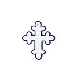 Blue Pinstripe 6" Cross - Gaines Jewelers