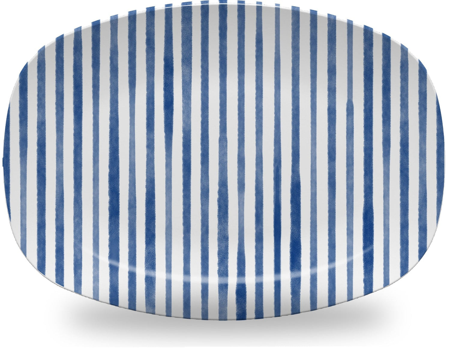 Blue Simple Stripe Platter - Gaines Jewelers