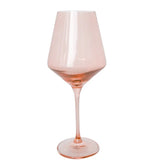 Blush Pink Wine Stemware - Estelle Colored Glass - Gaines Jewelers
