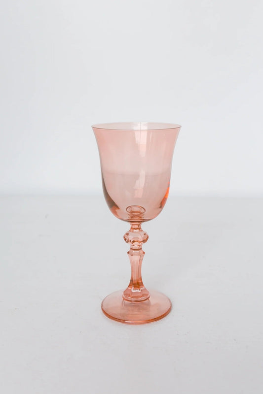 Blush Regal Goblet Estelle Colored Glass - Gaines Jewelers