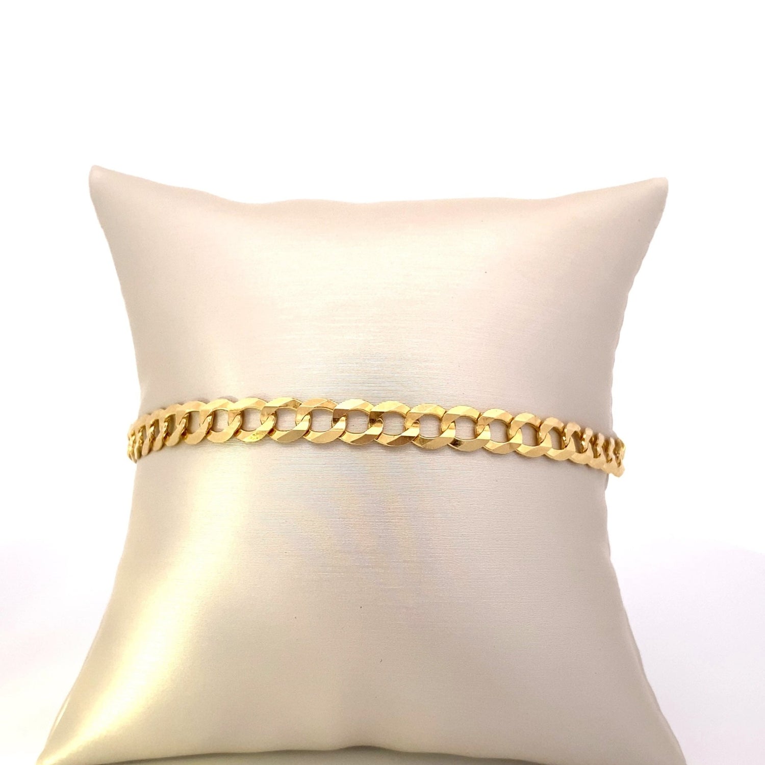 Bracelet -10K Gold 5.7mm Men's Comfort Curb Chain - Gaines Jewelers