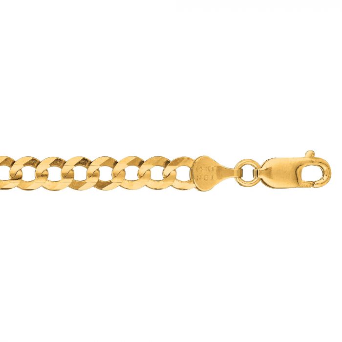 Bracelet -10K Gold 5.7mm Men's Comfort Curb Chain - Gaines Jewelers