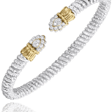 Bracelet 2-tone split diamond top - Gaines Jewelers