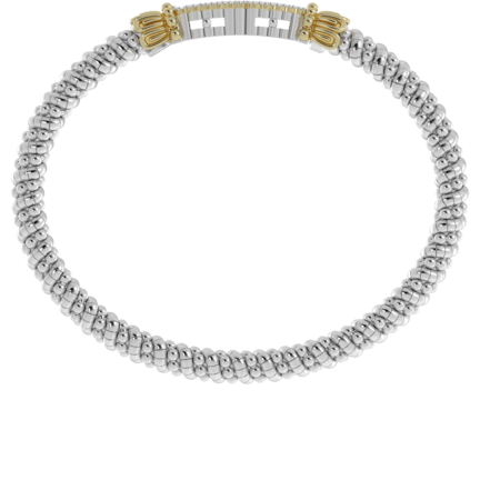 Bracelet- 4mm bangle bracelet with solid pave diamond bar - Gaines Jewelers