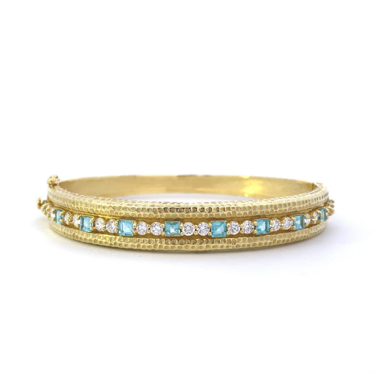 Bracelet bangle square appatite diamond tw=1.26ct - Gaines Jewelers