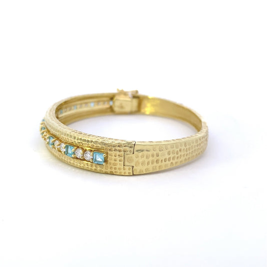 Bracelet bangle square appatite diamond tw=1.26ct - Gaines Jewelers