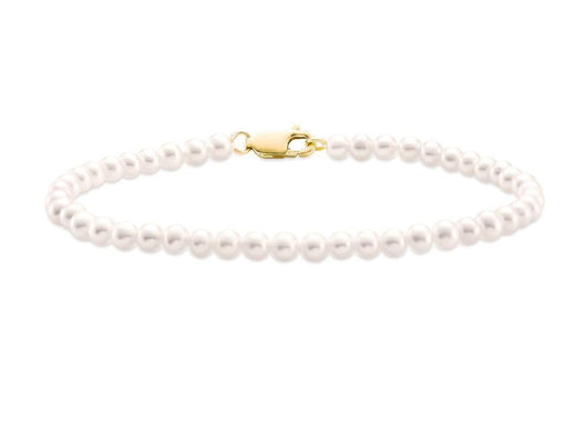 Bracelet fr wtr pearl 3.5mm uniform - Gaines Jewelers