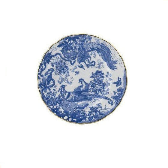 Bread and Butter Plate Aves Blue - Royal Crown Derby - Gaines Jewelers