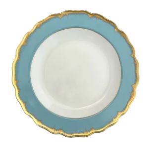 Bread & Butter Plate Chelsea Feather Turquoise - Gaines Jewelers