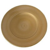Brushed Gold Charger Anna Weatherly - Gaines Jewelers