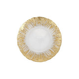 Brushstroke Salad Plate-Rufolo Glass Gold - Gaines Jewelers