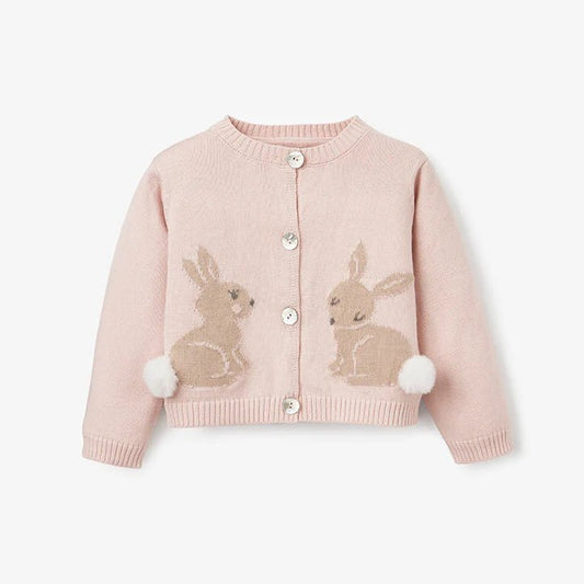 BUNNY COTTON KNIT BABY CARDIGAN - Gaines Jewelers