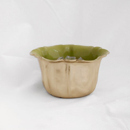CARNAVAL Latur Ice Bucket - Gold and Green - Gaines Jewelers