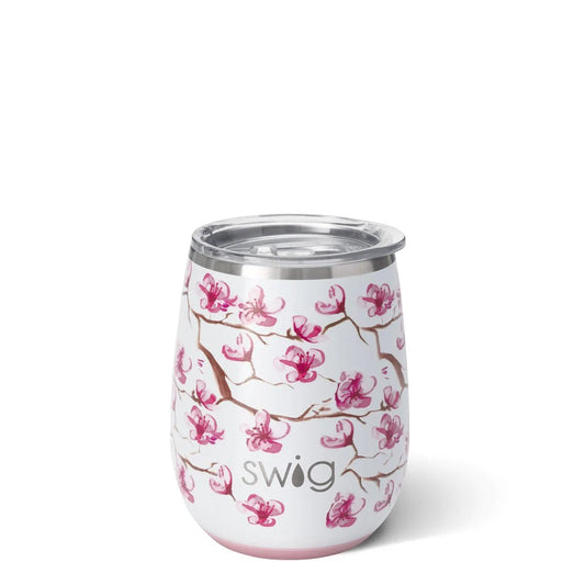 Cherry Blossom Stemless Wine Cup (14oz ) - Gaines Jewelers