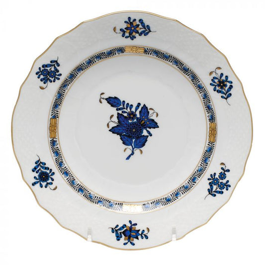Chinese Bouquet Black Sapphire Salad Plate - Herend - Gaines Jewelers