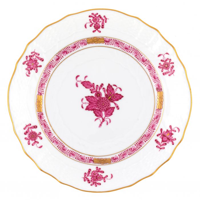 Chinese Bouquet Bread & Butter Plate - Raspberry - Herend - Gaines Jewelers