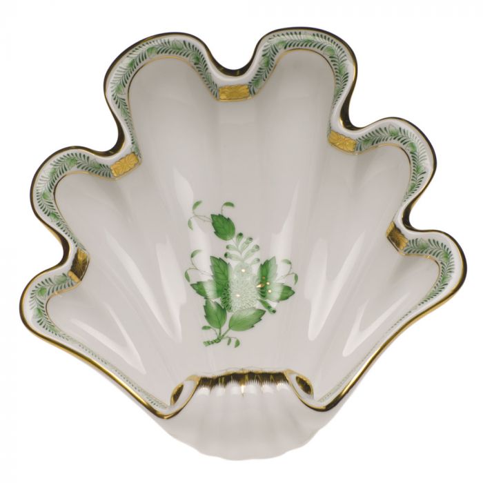 Chinese Bouquet Green - Large Shell - Herend - Gaines Jewelers