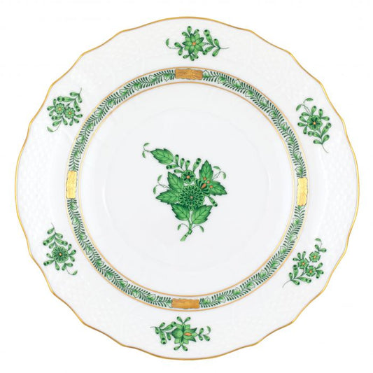 Chinese Bouquet Green Salad Plate - Herend - Gaines Jewelers