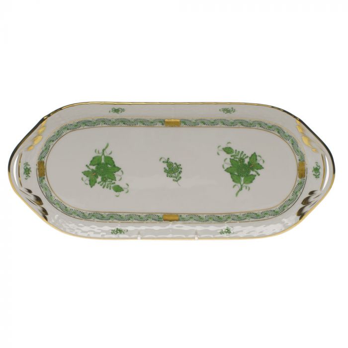 CHINESE BOUQUET GREEN - SANDWICH TRAY - Gaines Jewelers