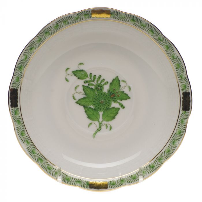Chinese Bouquet Tea Saucer - Green - Herend - Gaines Jewelers