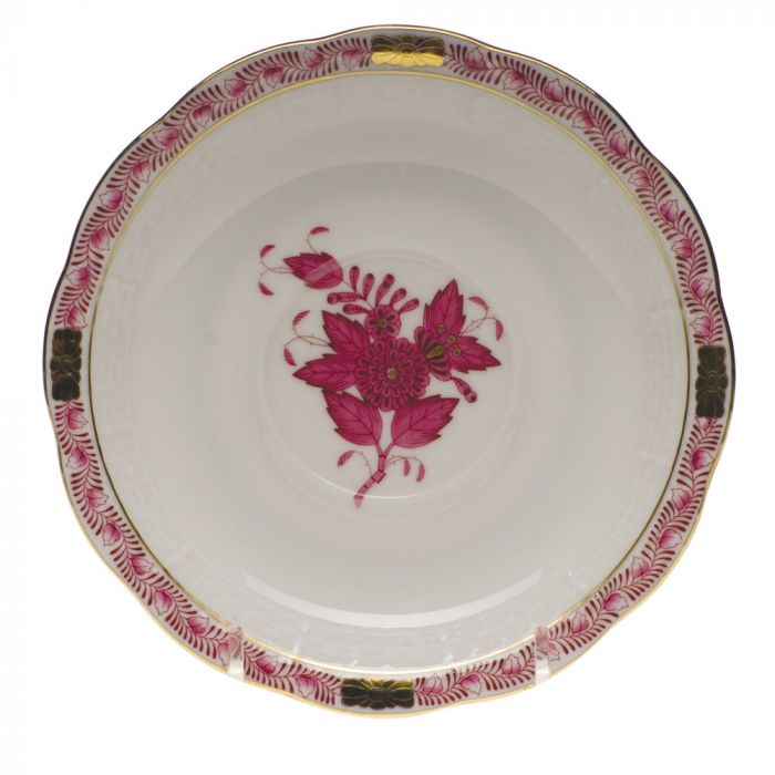 Chinese Bouquet - Tea Saucer - Raspberry - Herend - Gaines Jewelers