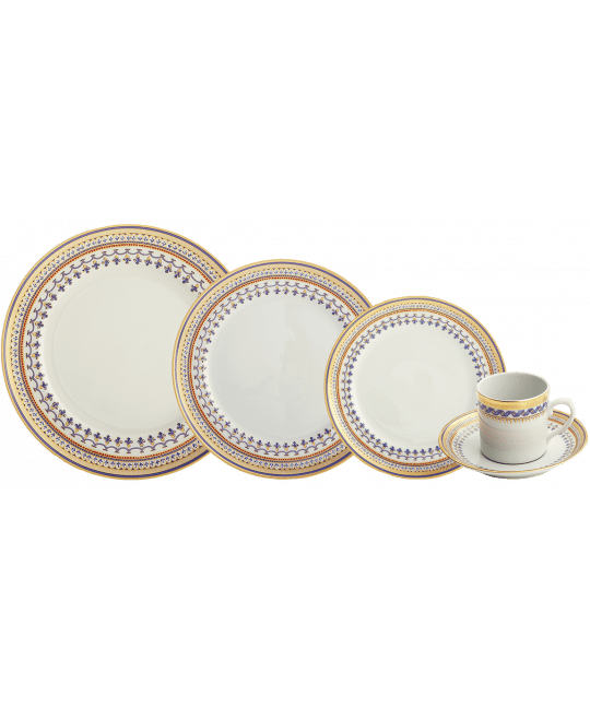 Chinoise Blue 5pc Place Setting - Gaines Jewelers