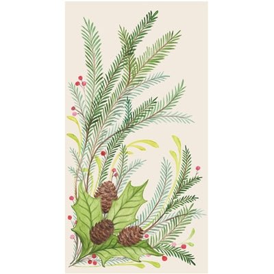 Christmas Sprigs Guest Napkin S/16 - Gaines Jewelers