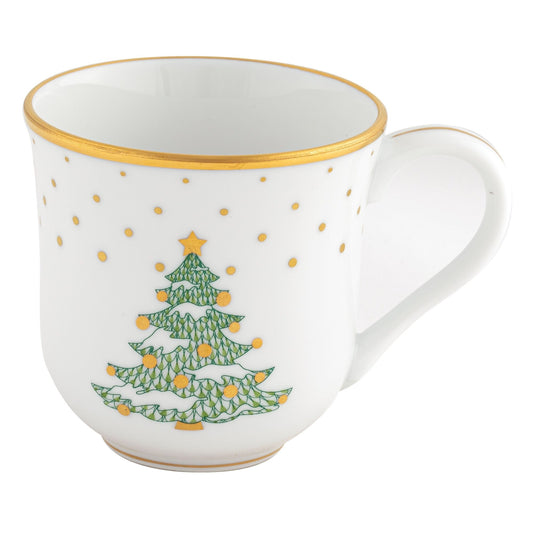 Christmas Tree Mug - Forest Green - Herend - Gaines Jewelers