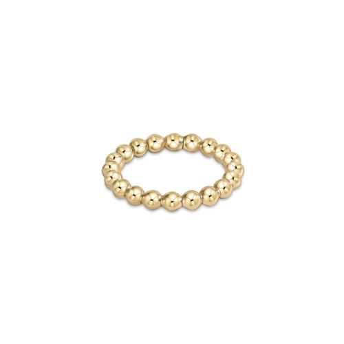 classic gold 3mm bead ring - Gaines Jewelers