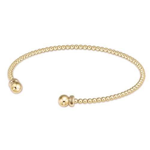 Classic Gold Bead Cuff - Gaines Jewelers