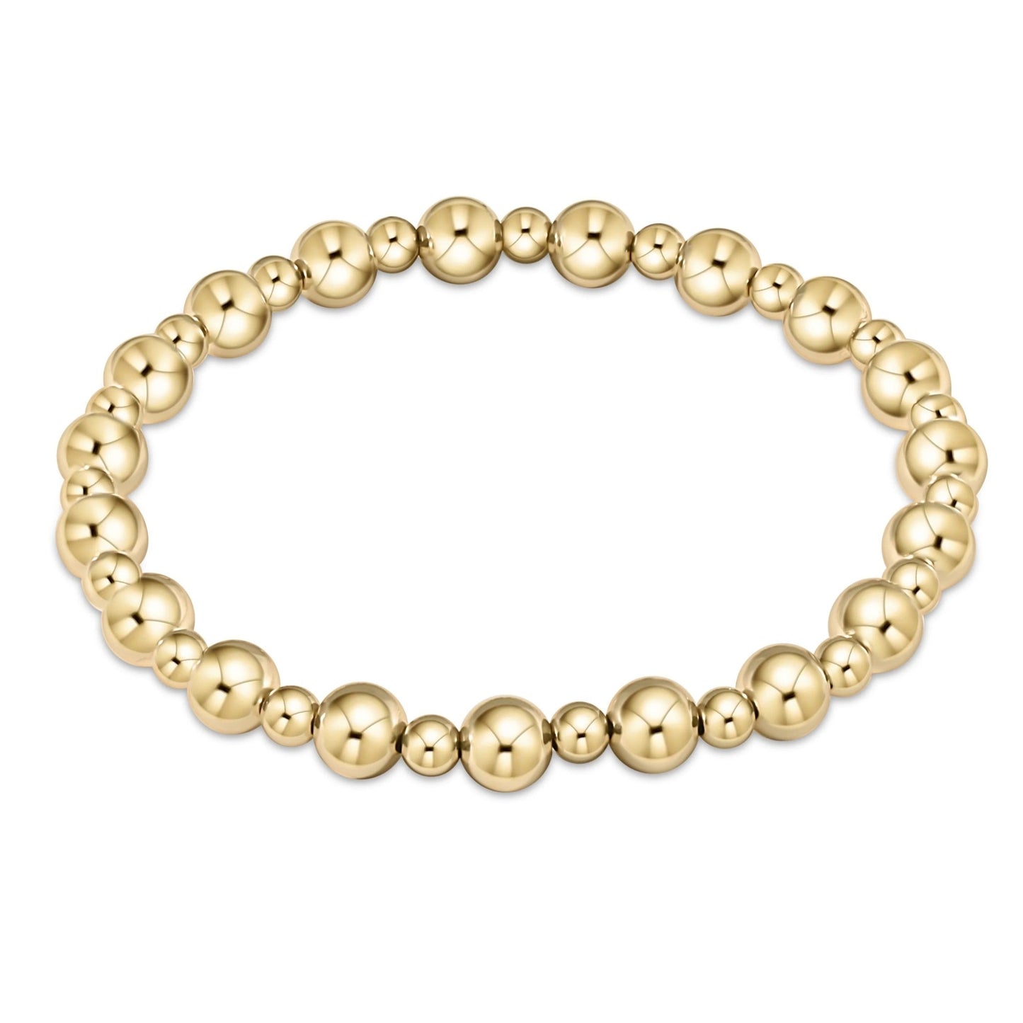 Classic Grateful Gold Bead Bracelet - Gaines Jewelers
