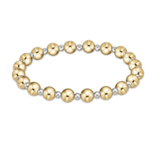 Classic Grateful-Mixed Metal Pattern Bead Bracelet - Gaines Jewelers