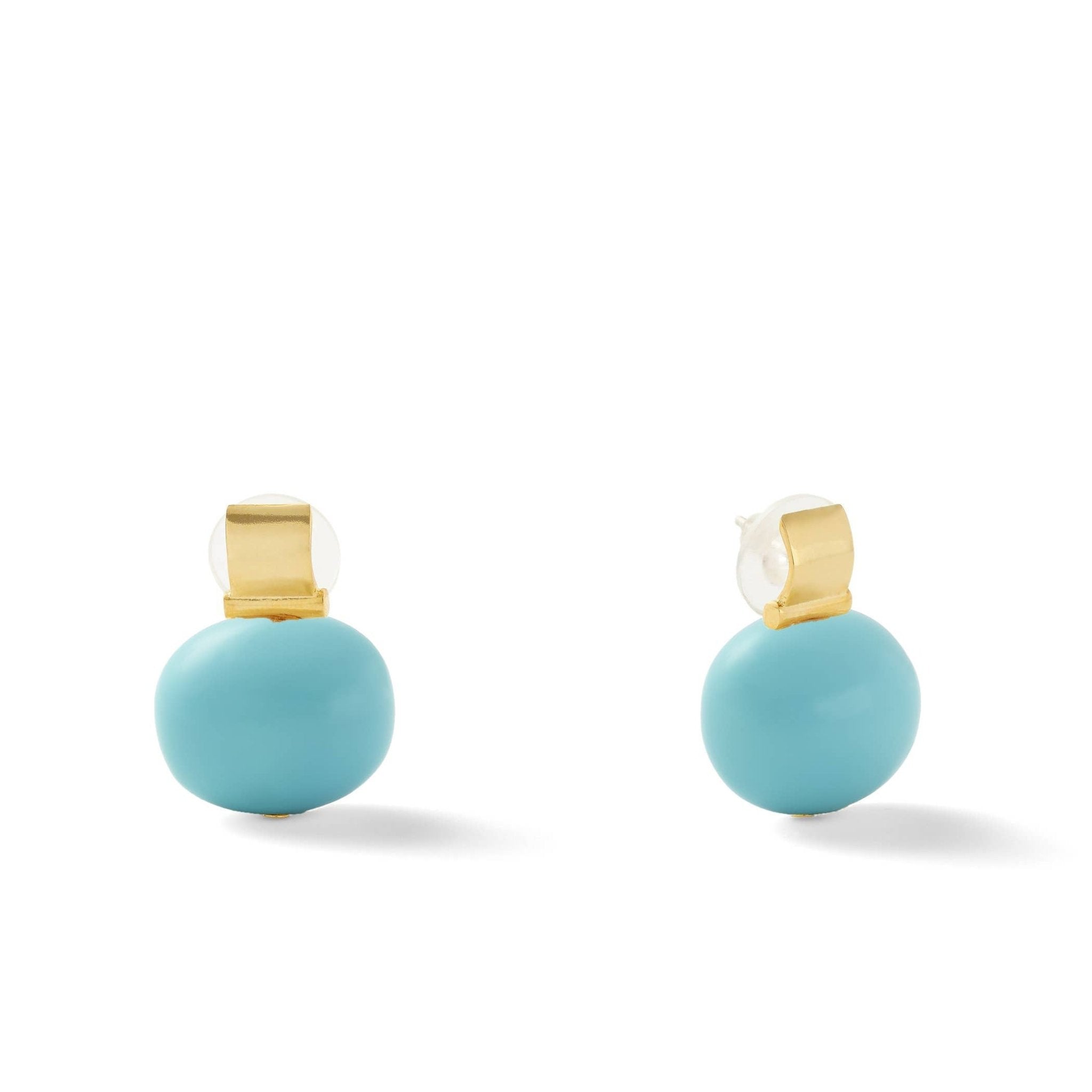 Classic Large Pebble Posts: White - CC & Co by Catherine Canino - Gaines Jewelers