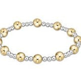Classic Sincerity Mixed Metal Pattern Bead Bracelet - Gaines Jewelers