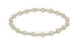 Classic Sincerity Mixed Metal Pattern Bead Bracelet - Gaines Jewelers