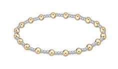 Classic Sincerity Mixed Metal Pattern Bead Bracelet - Gaines Jewelers