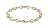 Classic Sincerity Mixed Metal Pattern Bead Bracelet - Gaines Jewelers