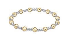 Classic Sincerity Mixed Metal Pattern Bead Bracelet - Gaines Jewelers