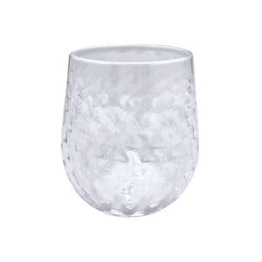 Clear Pineapple Texture Lowball Glass - Gaines Jewelers