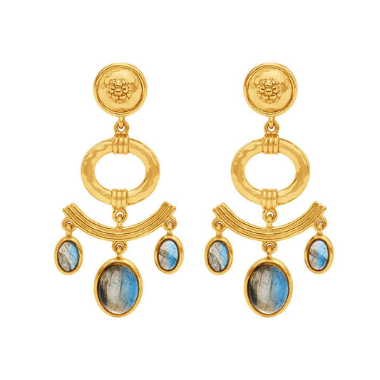Cleopatra Blue Chandelier Earrings - Gaines Jewelers