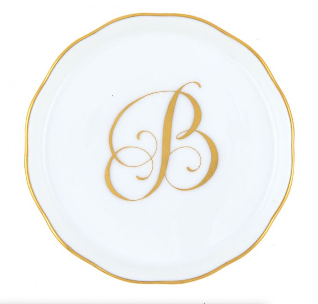COASTER WITH MONOGRAM- B - Gaines Jewelers
