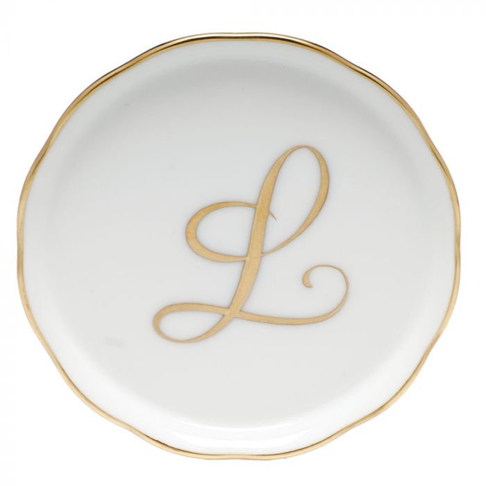 COASTER WITH MONOGRAM-L - Gaines Jewelers
