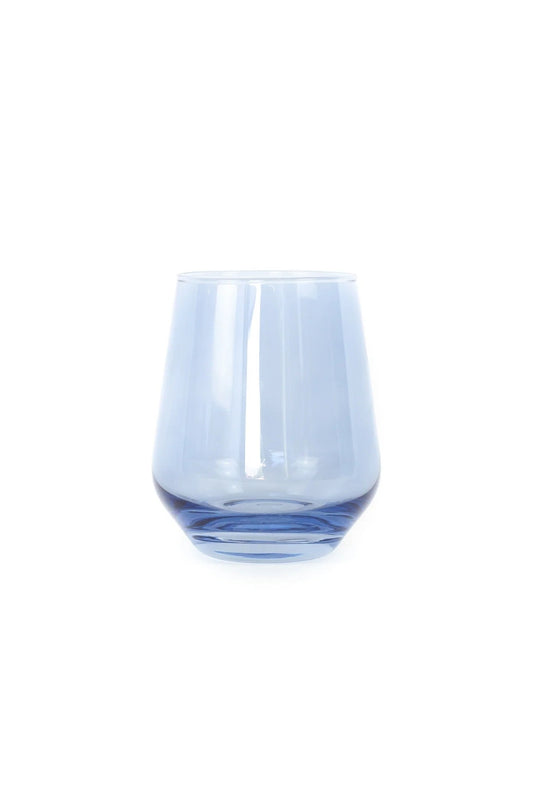 Cobalt Stemless Wine - Estelle Colored Glass - Gaines Jewelers