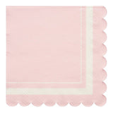 Cocktail Napkin Scalloped Edge Blush/ 20pkg - Gaines Jewelers