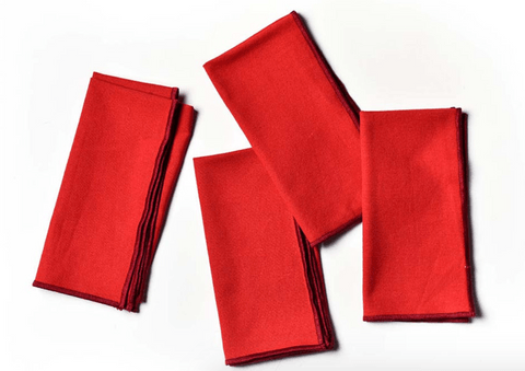 Color Block Red Napkin, Set of 4 - Gaines Jewelers