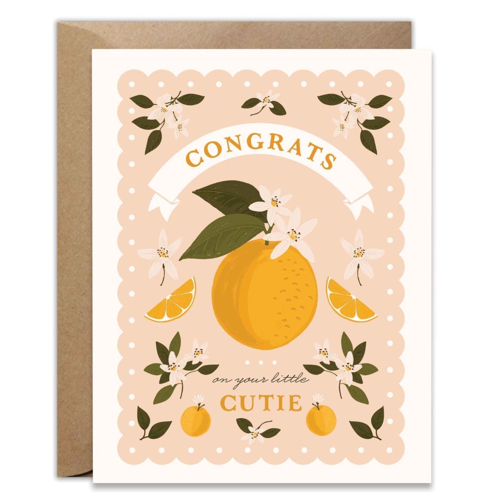 Congrats On Your Cutie Pink Orange Greeting Card - Gaines Jewelers