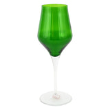 Contessa Emerald Wine Glass - Gaines Jewelers