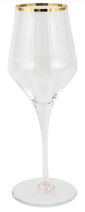 Contessa Gold Wine Glass - Gaines Jewelers