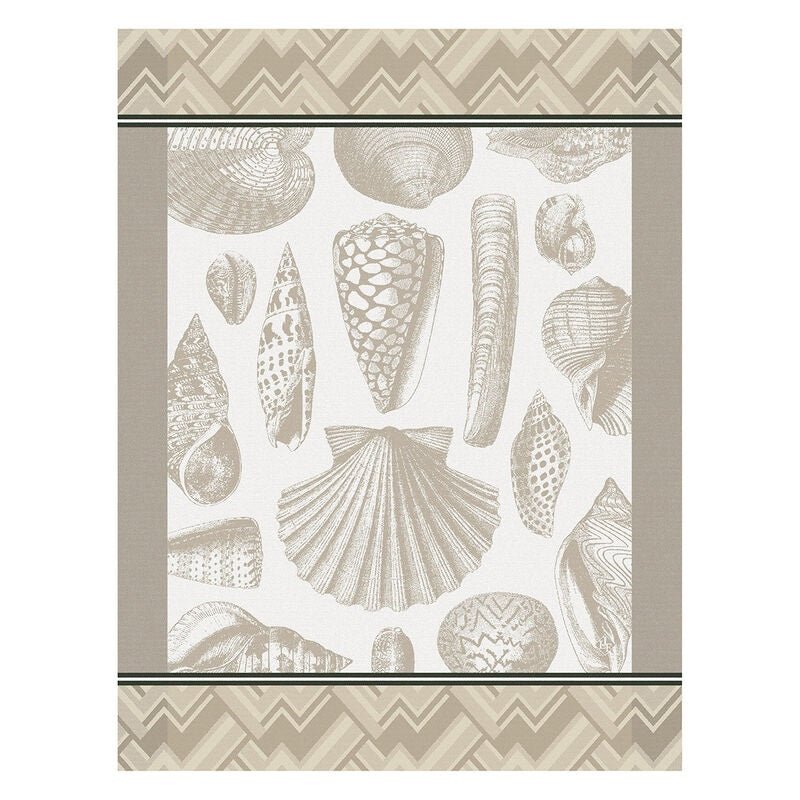 Coquillage Beige Tea Towel - Gaines Jewelers