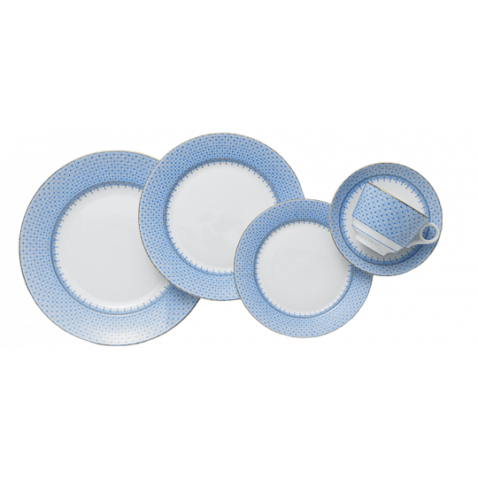 Cornflower Lace 5pc Place Setting - Gaines Jewelers